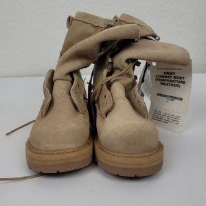 Rocky Army Combat Boots Tan Vibram Sole Goretex Size 4W